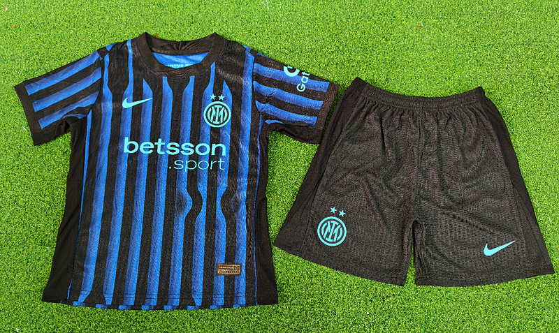 Kids-Inter Milan 25/26 Home Soccer Jersey(Player)